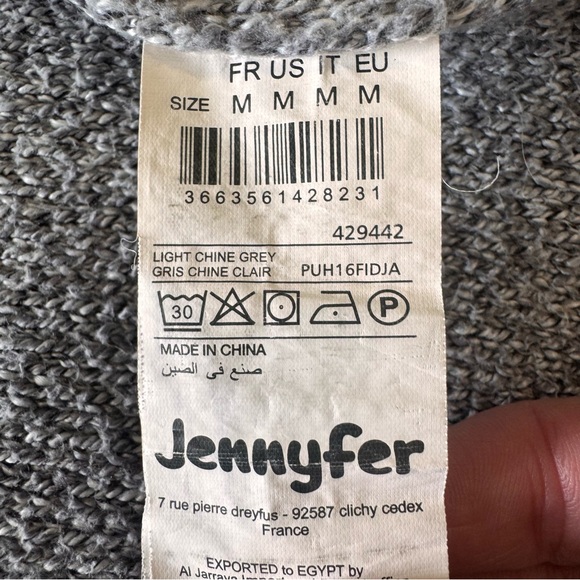 Jennyfer grey patchwork cardigan - Picture 5 of 9